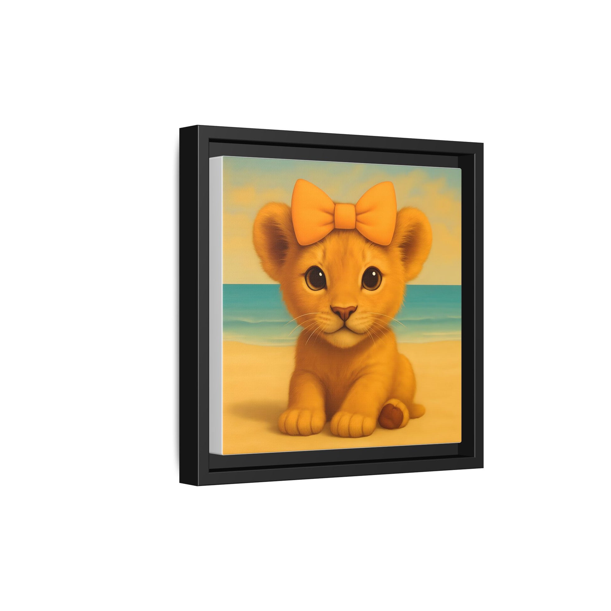 ready to hang lion canvas print for kids room decoration
