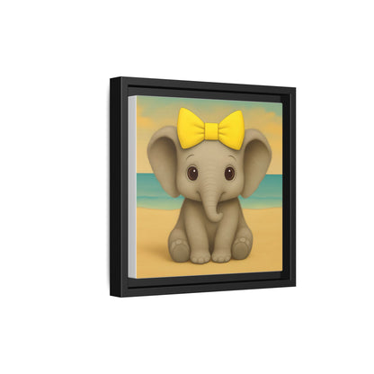 ready to hang elephant canvas print for kids room decoration