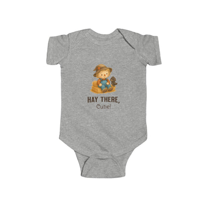 Adorable fall themed baby outfit – scarecrow and crow graphic bodysuit