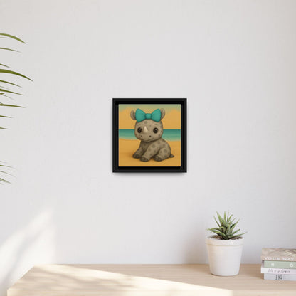 Baby rhino wall decor for safari animal gallery collection