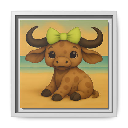 buffalo framed wall décor with sustainably sourced pine frame