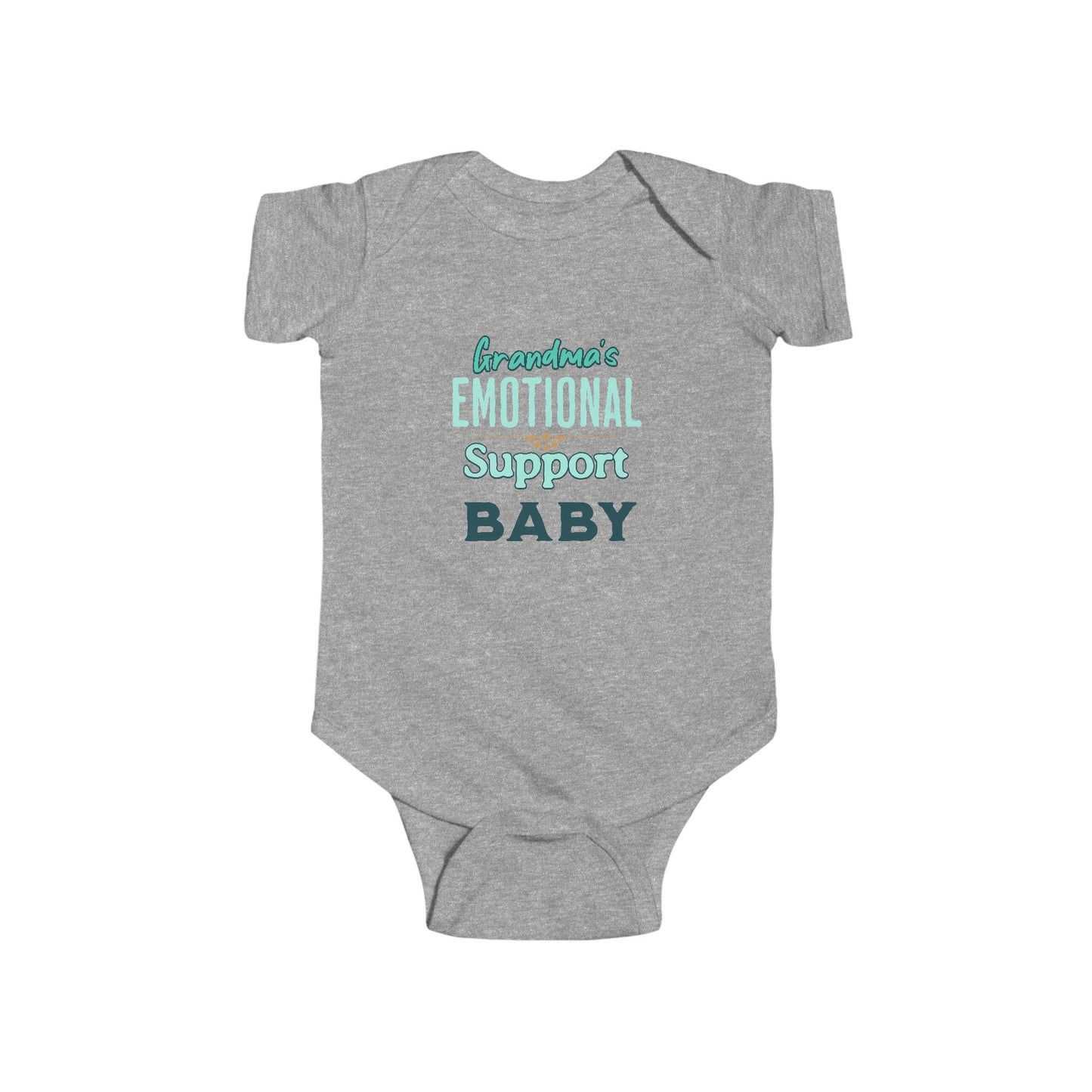 Novelty baby shower gift – emotional support baby romper for grandma