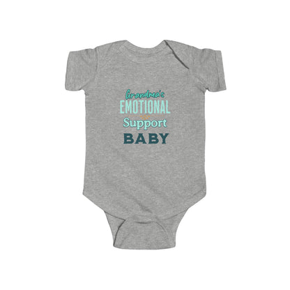 Novelty baby shower gift – emotional support baby romper for grandma