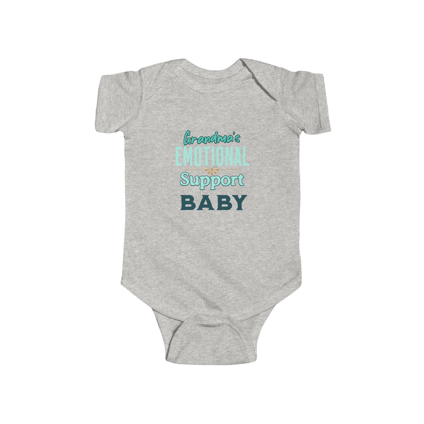 Funny baby onesie for grandkids – Grandma’s emotional support baby outfit