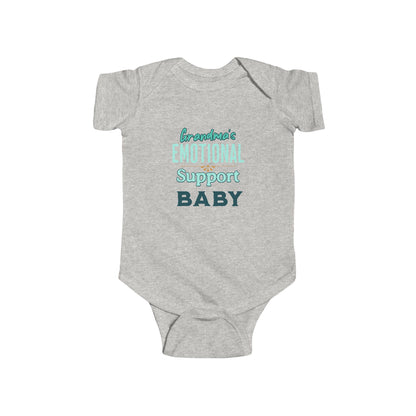 Funny baby onesie for grandkids – Grandma’s emotional support baby outfit