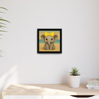 safari baby shower gift idea baby elephant framed canvas