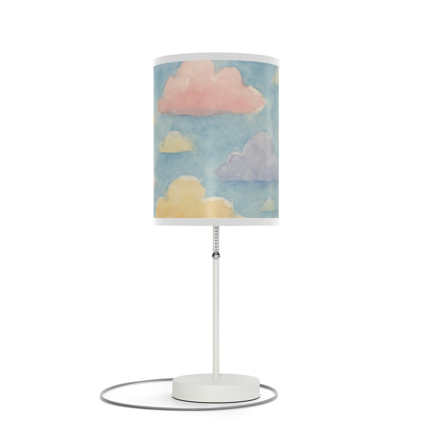 Compact bedside table lamp with dreamy cloud design