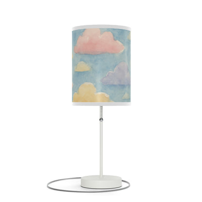 Compact bedside table lamp with dreamy cloud design