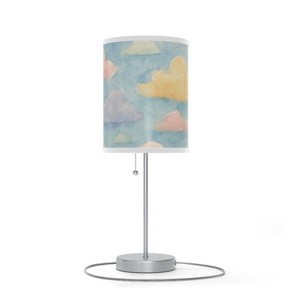 Watercolor cloud table lamp for nurseries or kids rooms 