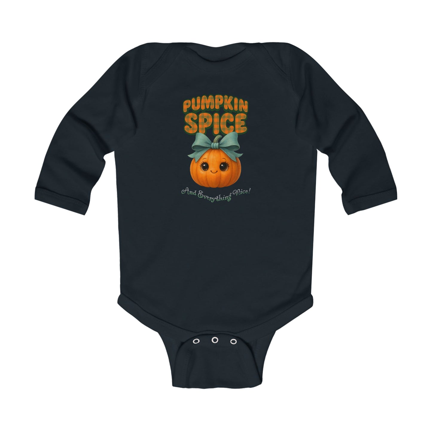Autumn baby shower gift pumpkin spice baby onesie