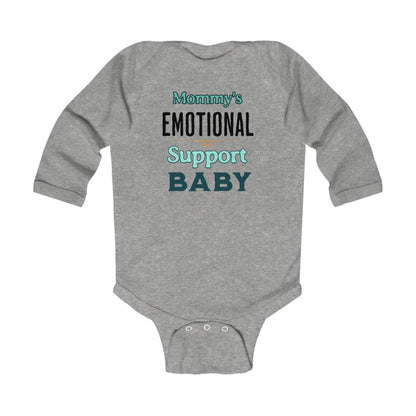 Funny newborn gray onesie for boys or girls, thoughtful gift for mommy