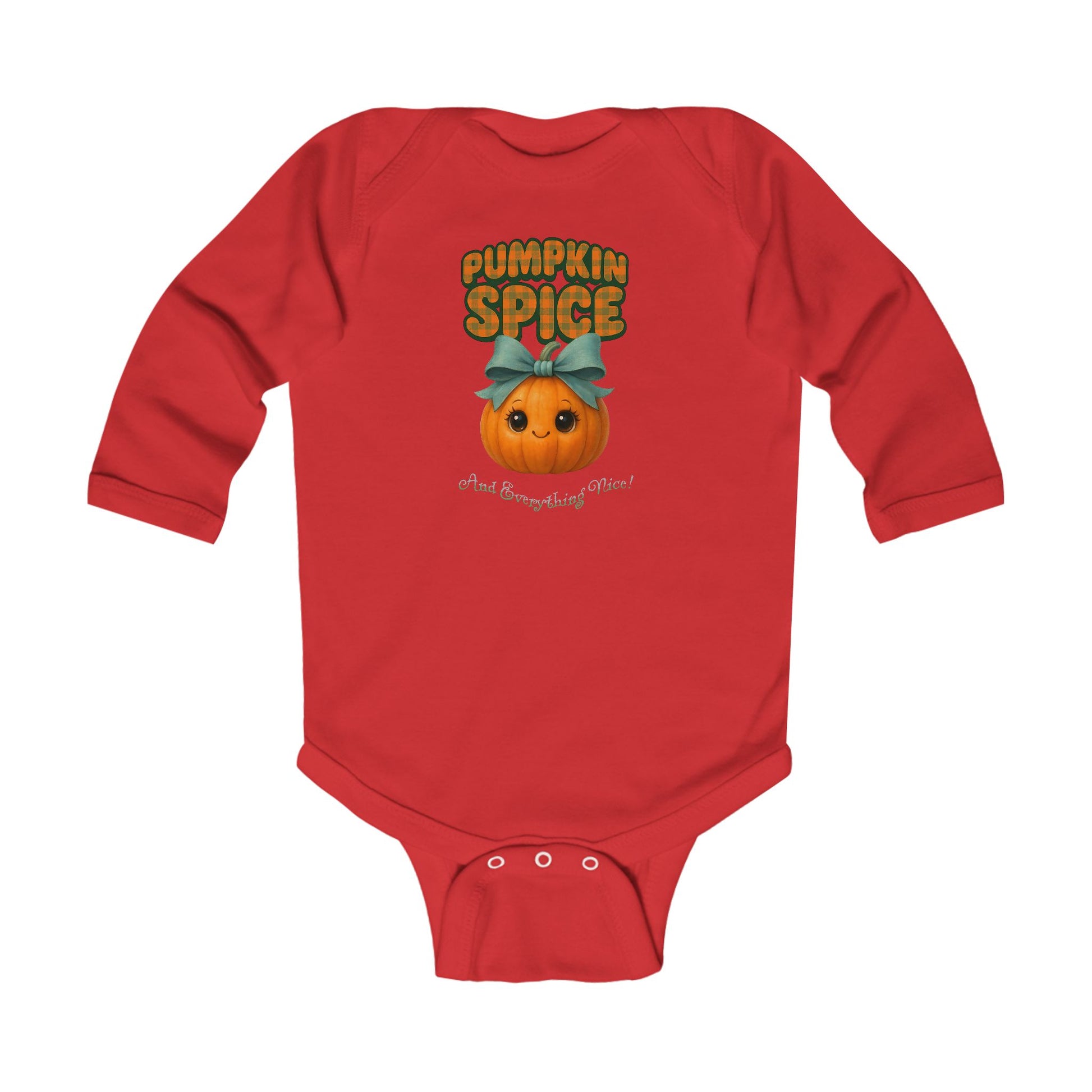 Fall themed newborn romper with pumpkin and bow design